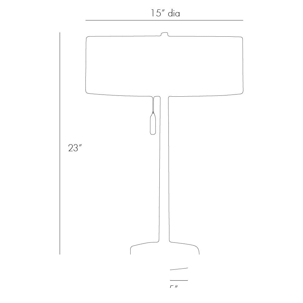 Violetta Desk Lamp 49675 technical dimension drawing