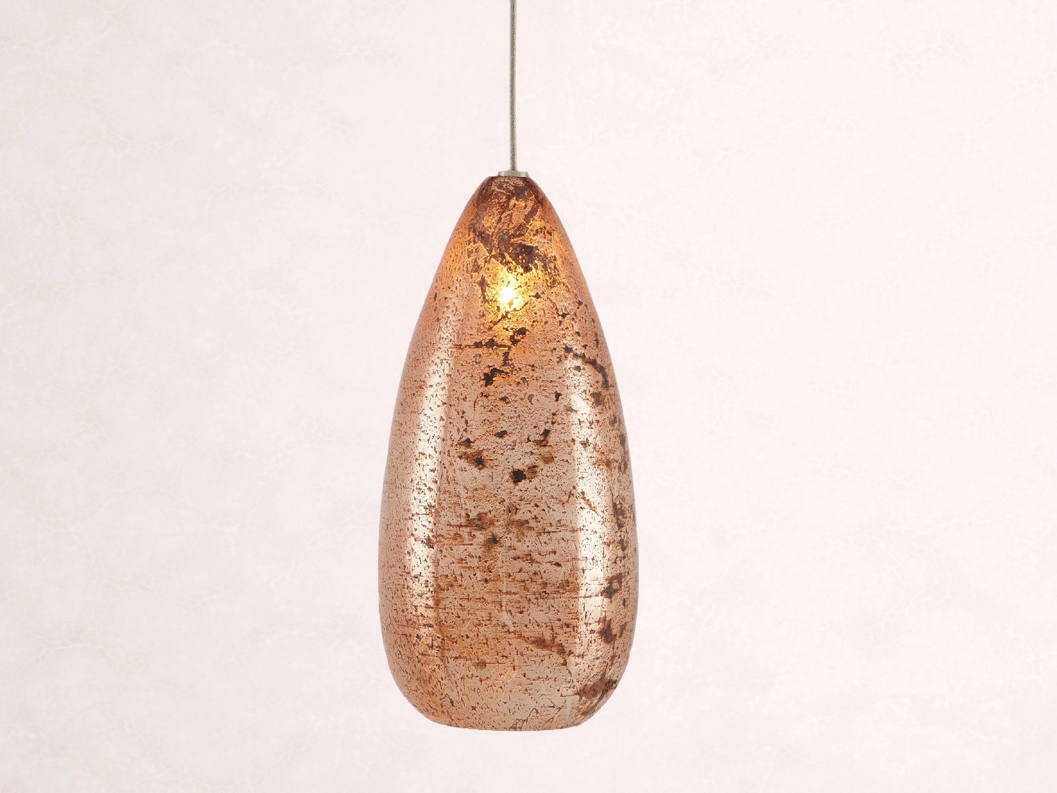 Edda Cascade Teardrop Mercury Glass Pendant