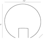 Halette Wall Sconce 49755 technical dimension drawing
