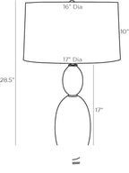Minato Table Lamp 49759-580 technical dimension drawing