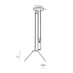 Norfolk Pendant 49788 technical dimension drawing