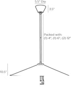 Manchester Pendant 49790 technical dimension drawing