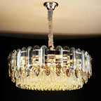 Luxury Smoke Gray K9 Crystal Chandeliers for Dining Room / living Room
