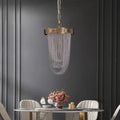 Luxury Pure Copper Chandelier Elegant K9 Crystal Living Room Light Modern Brass Dining Hall Ceiling Lamp