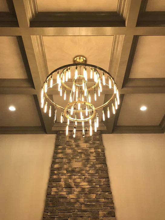 Retro-Inspired Metal Pendant Light Chandelier for Living Room / bedroom / staircase / villa