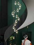 Modern Crystal Chandelier Foyer Living Room Droplight Hall Decoration Lights