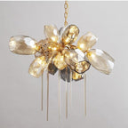 Glass Chandelier Italian Light Luxury Light for Dining Room / living Room