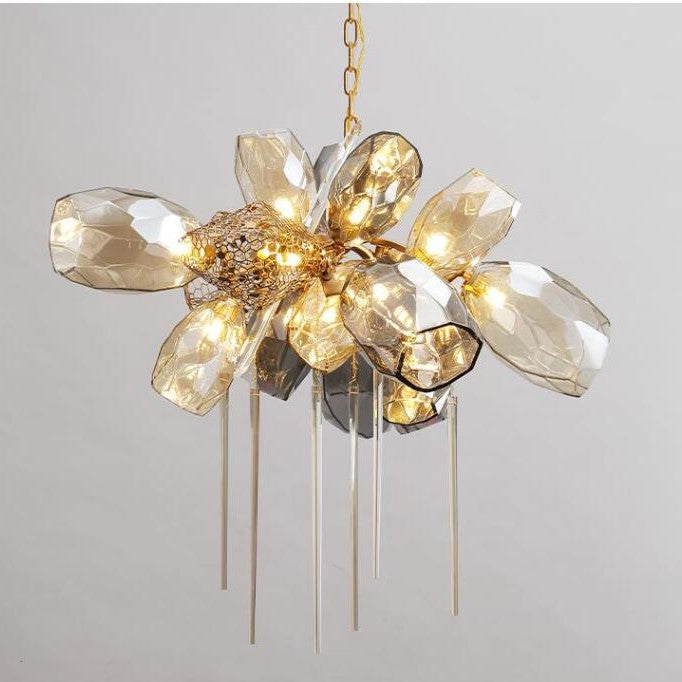 Glass Chandelier Italian Light Luxury Light for Dining Room / living Room