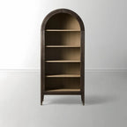 Hattie Open Bookcase in Oak 36-Inchw 46-Inchw