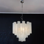 Murano Glass Alabaster White Chandelier – 36 Tubes