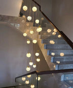 Nordic Planet Multi-Light Globe Staircase Chandelier