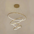 Multi Rings Modern Staircase Chandelier