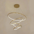 Multi Rings Modern Staircase Chandelier