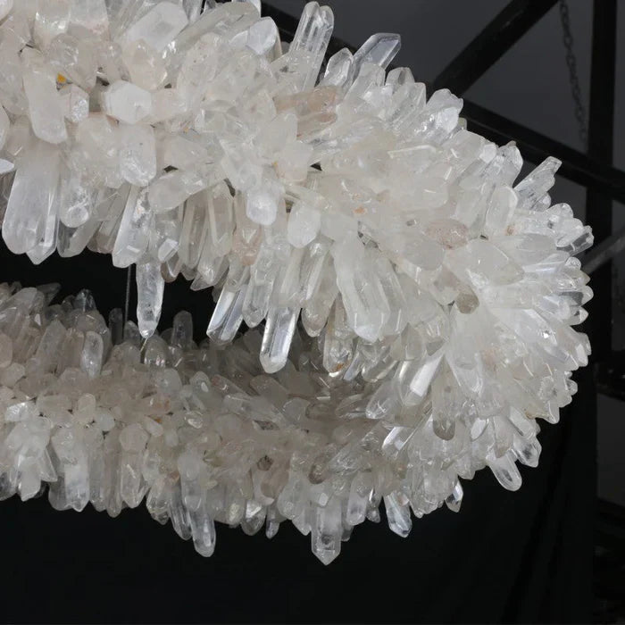 Modern Round / oval / linear / square Natural Crystal Chandelier