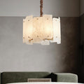 Alabaster Lorry Round Chandelier 20-Inch31"