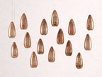 Edda Cascade Teardrop Mercury Glass Linear Chandelier 48-Inch54-Inchl