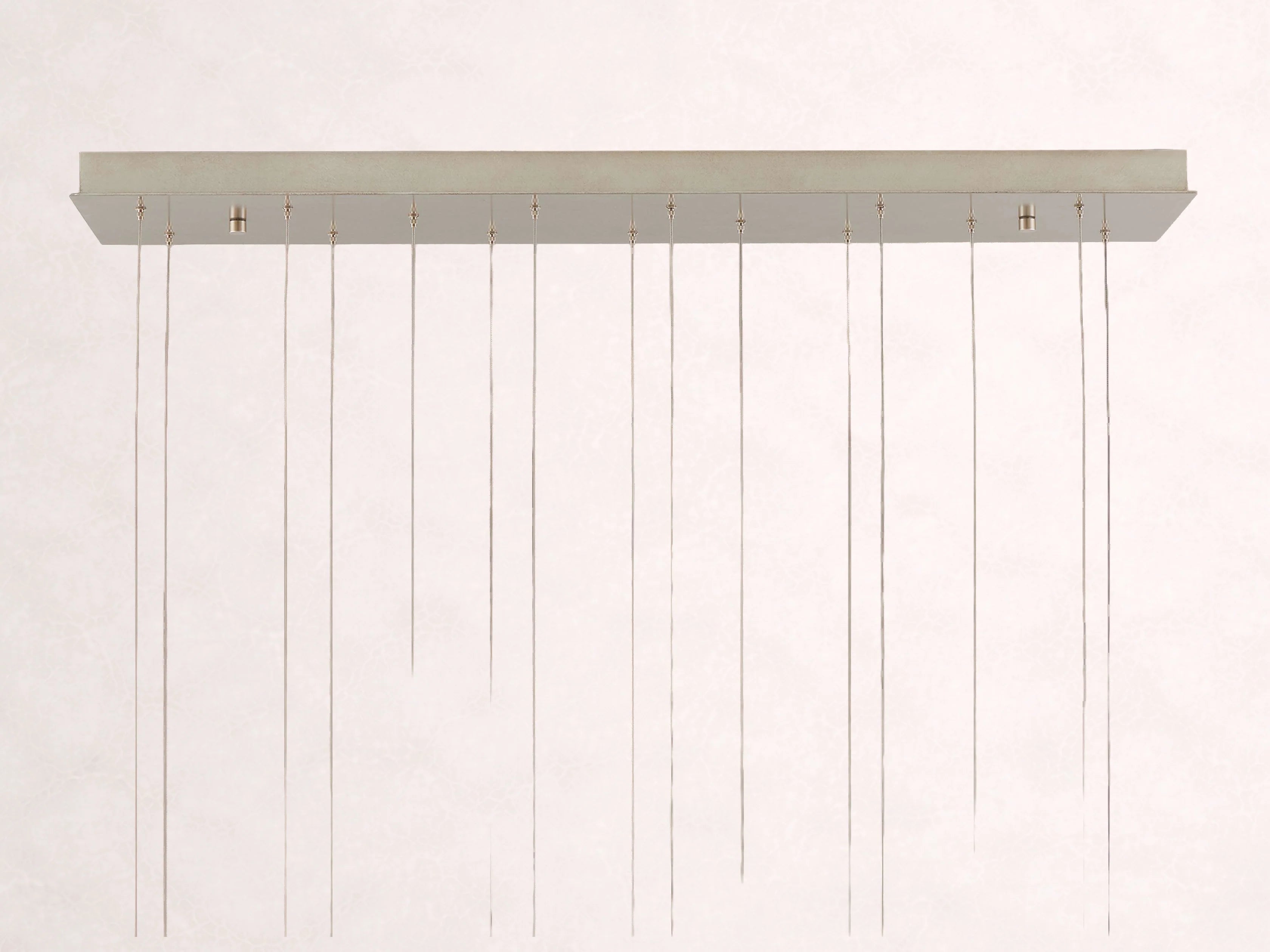 Edda Cascade Teardrop Mercury Glass Linear Chandelier 48-Inch54-Inchl