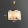 Alabaster Lorry Round Chandelier 20-Inch31"