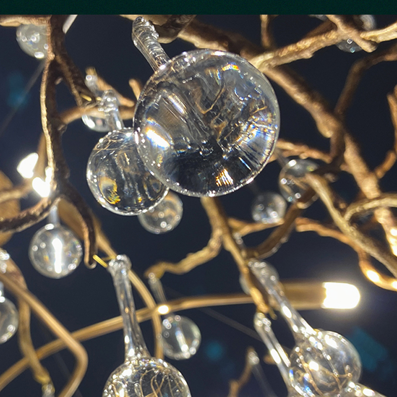 Iris Raindrop Crystal Branch Chandelier 31-Inch39-Inch47''