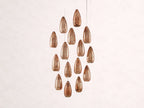 Edda Cascade Teardrop Mercury Glass Round Chandelier 23-Inch35-Inch
