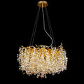 Crystal Quatre Round Branch Penny Chandelier