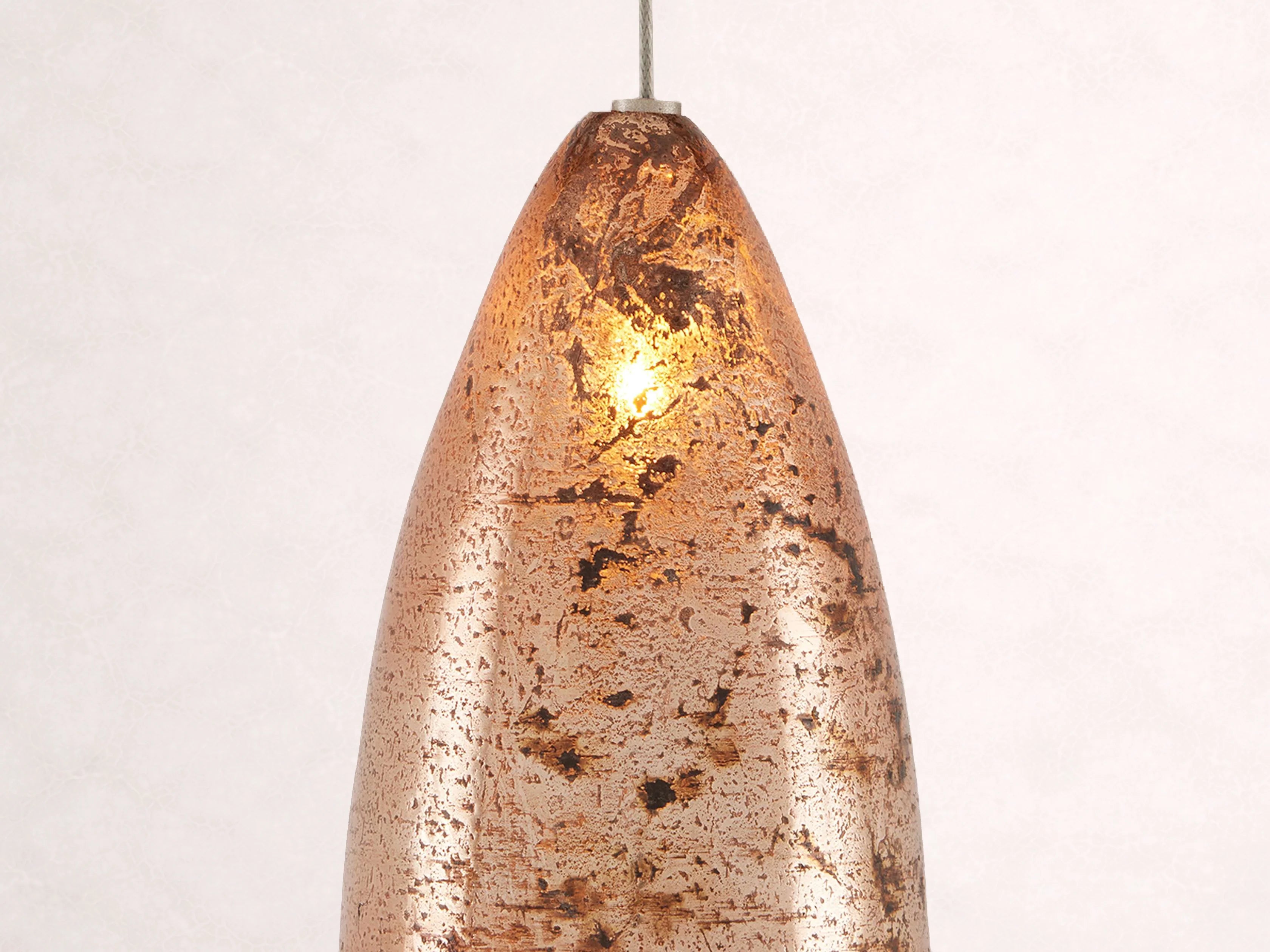 Edda Cascade Teardrop Mercury Glass Round Chandelier 23-Inch35-Inch