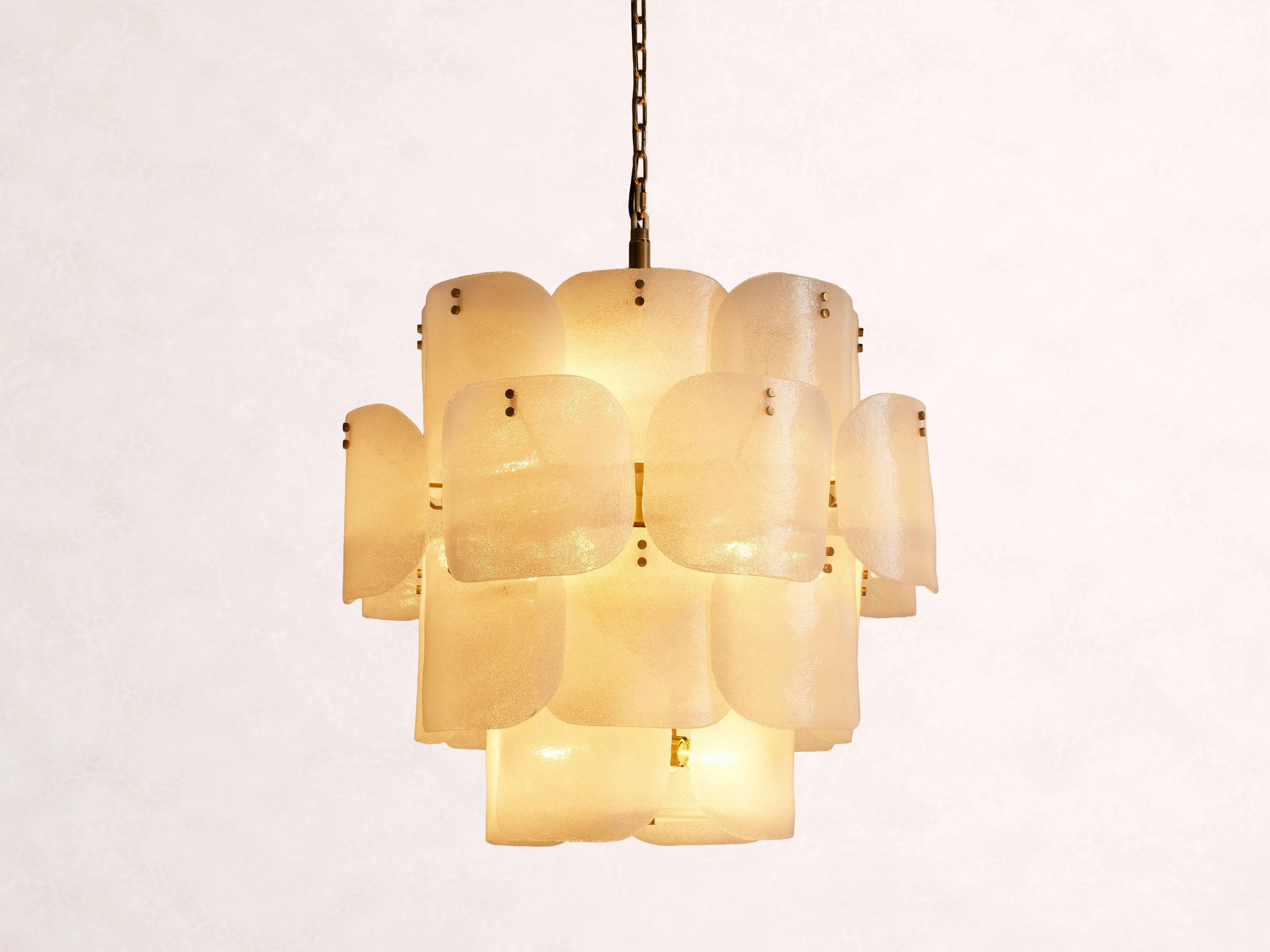 Blaire Round Glass Chandelier 32-Inch