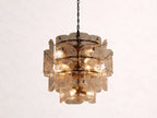 Blaire Round Glass Chandelier 32-Inch