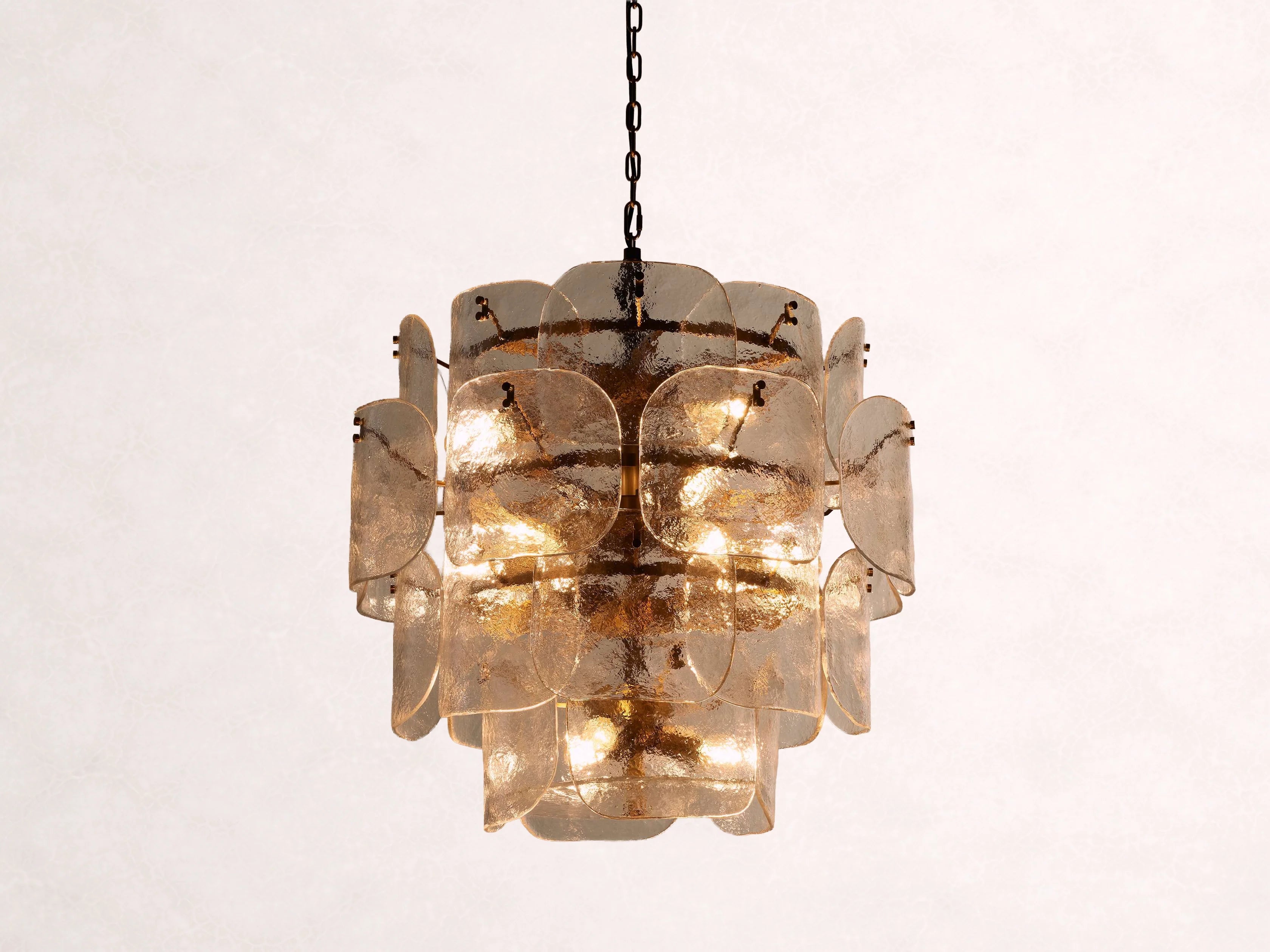 Blaire Round Glass Chandelier 32-Inch
