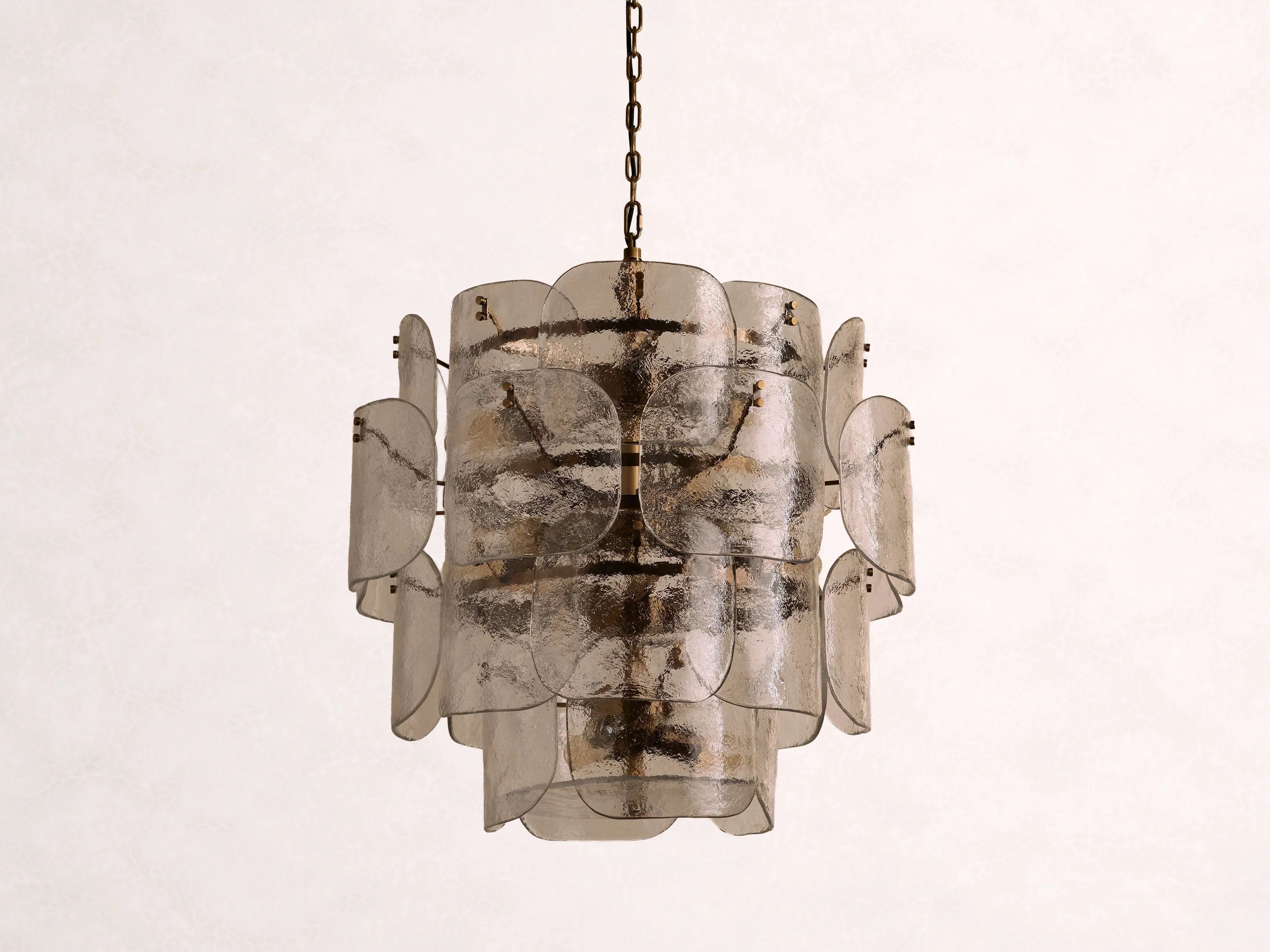 Blaire Round Glass Chandelier 32-Inch