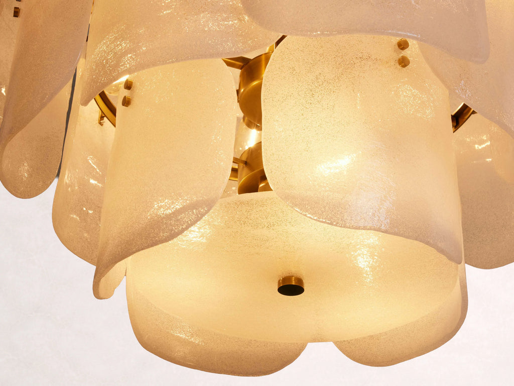 Blaire Round Glass Chandelier 32-Inch