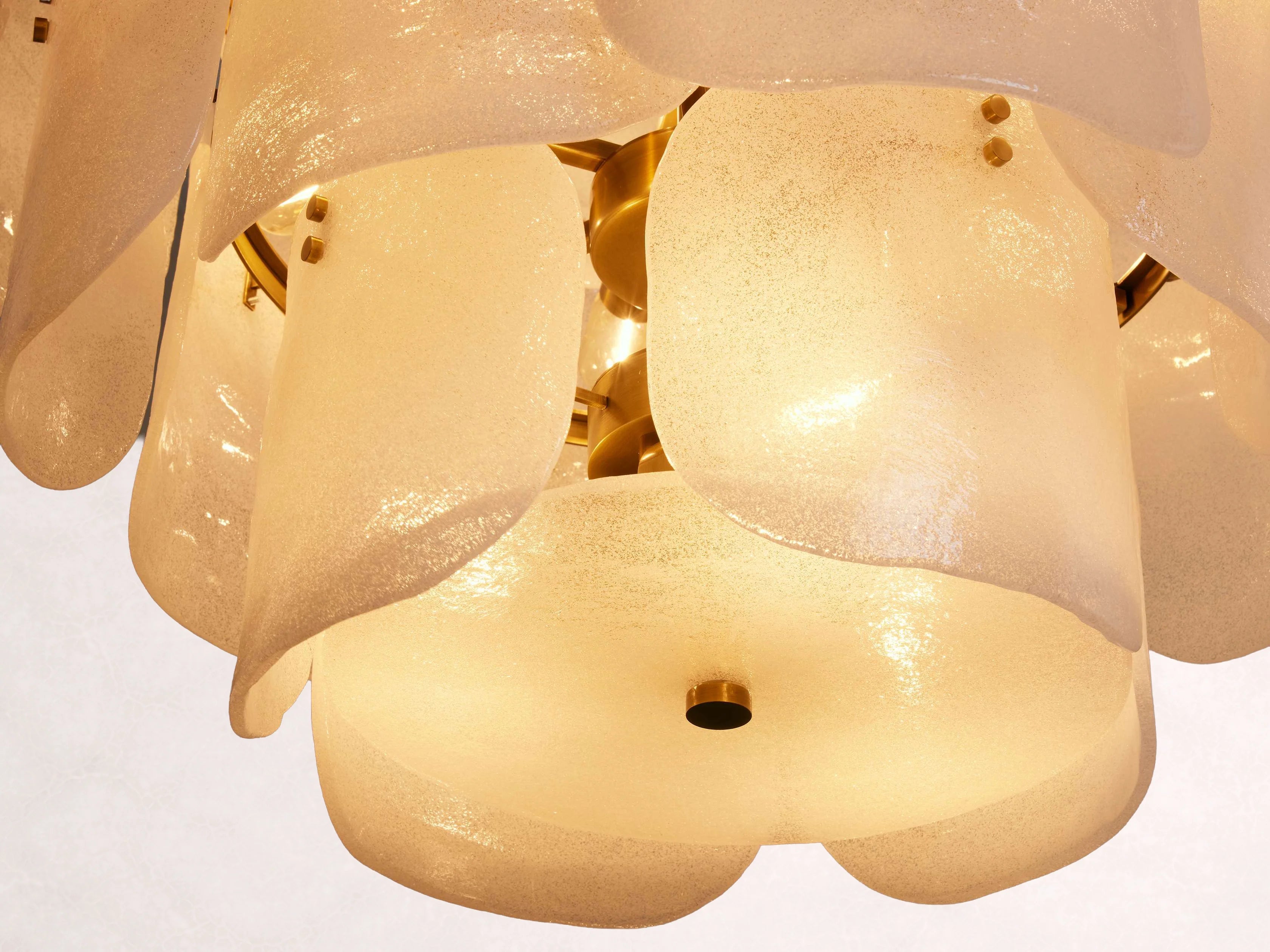 Blaire Round Glass Chandelier 32-Inch