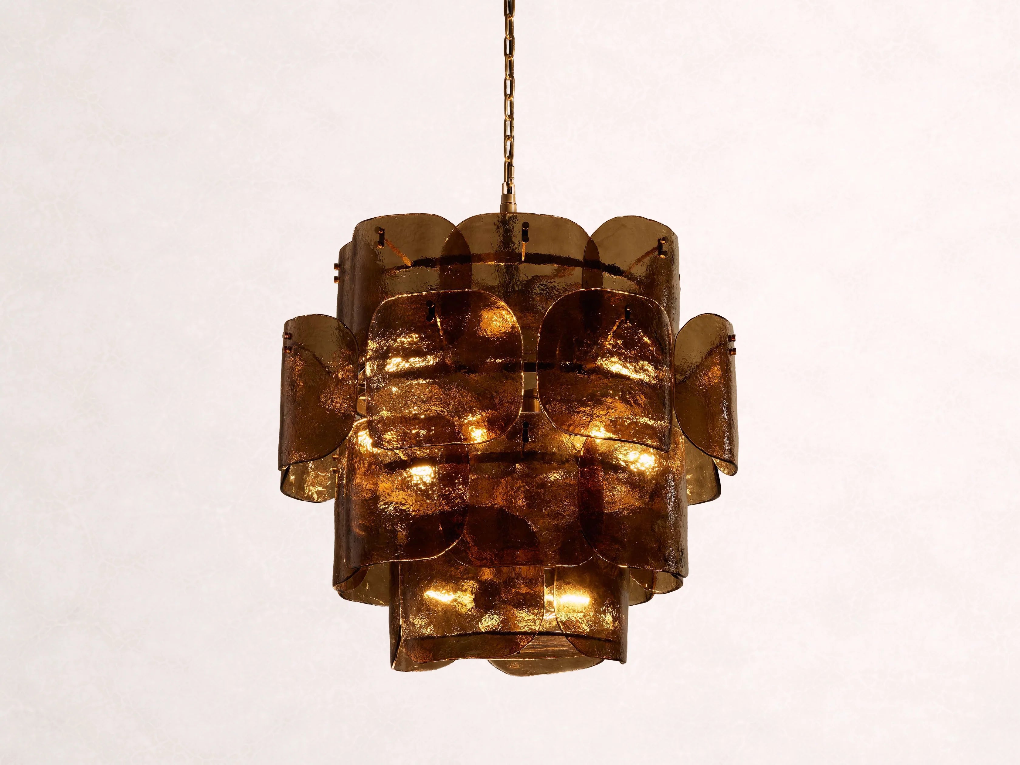 Blaire Round Glass Chandelier 32-Inch
