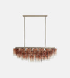Elisa Glass Chandelier 43-Inchw