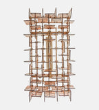 Elisa Glass Chandelier 43-Inchw
