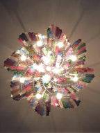 Murano Glass Chandelier – 200 Prisms – Multicolored