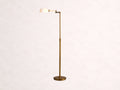 Zayd Swing Arm Opal Glass Floor Lamp