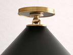 Arno Small Flushmount in Black
