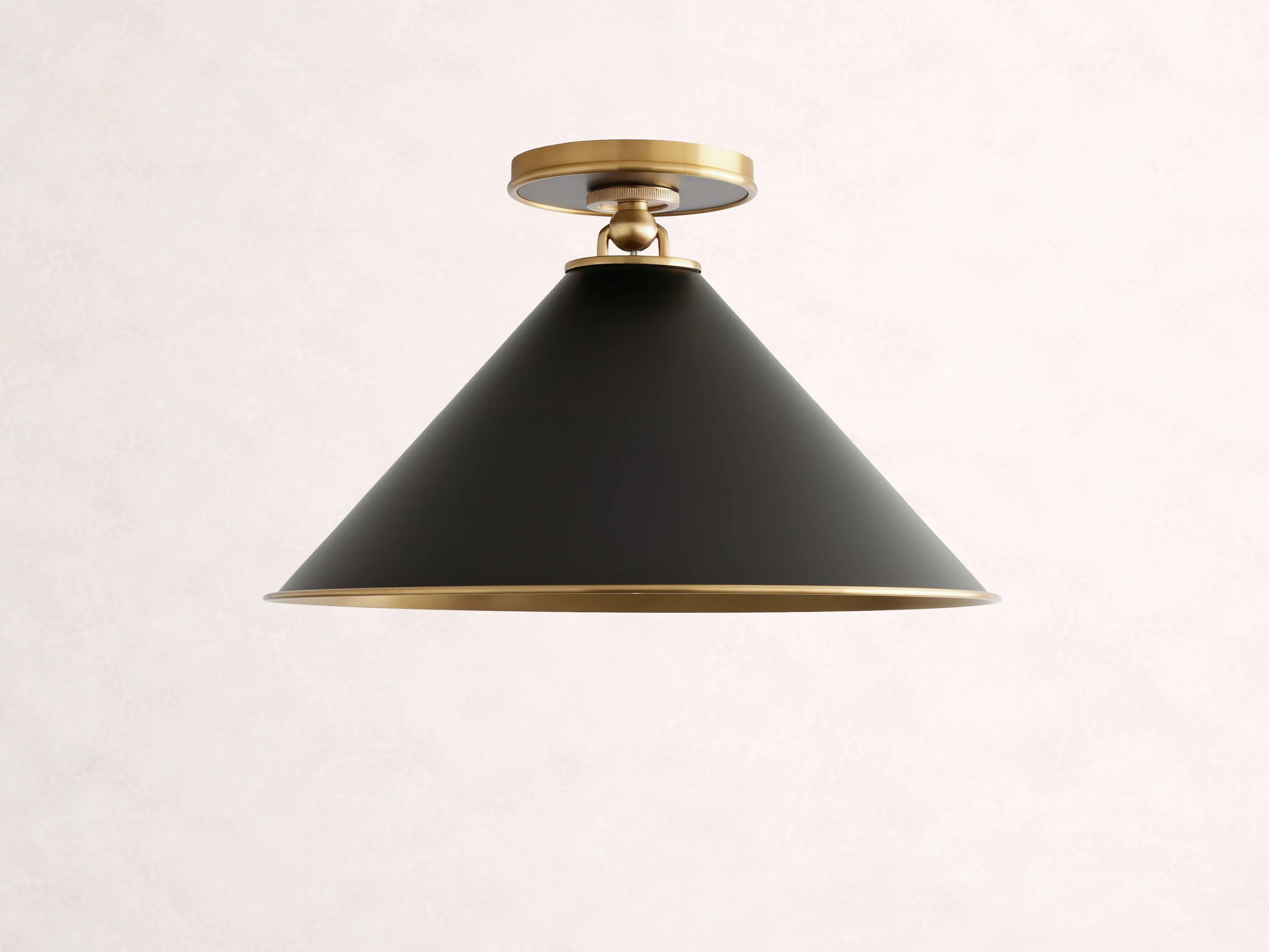 Arno Small Flushmount in Black