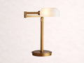 Zayd Swing Arm Opal Glass Table Lamp