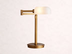 Zayd Swing Arm Opal Glass Table Lamp