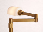 Zayd Swing Arm Opal Glass Table Lamp