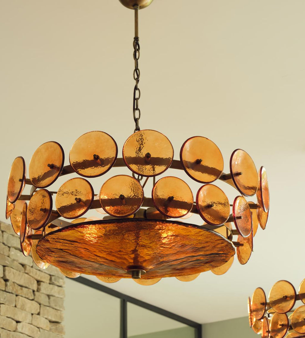 Lorenzo Disc Murano Chandelier