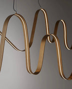 Modern Minimalist Wavy Line Chandelier for Dining Room / kitchen Island