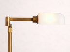 Zayd Swing Arm Opal Glass Table Lamp