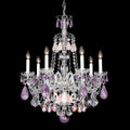 Maria Classic Green Purple Luxury Rock Crystal Chandelier