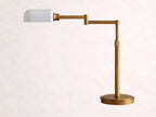 Zayd Swing Arm Opal Glass Table Lamp
