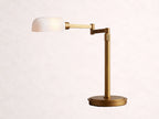Zayd Swing Arm Opal Glass Table Lamp