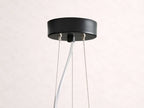 Nuvola White Milk Glass Chandelier 30-Inch