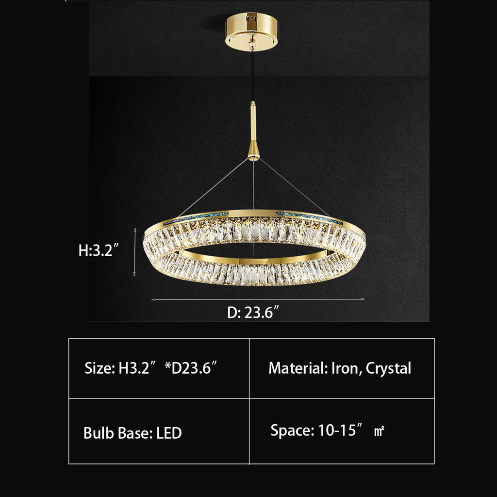 Light Luxury Creative Multi-Layer Shell Crystal Art Chandelier for Living / dining Room